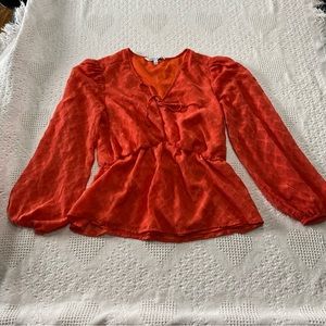 Elizabeth & James Balloon Sleeve Top (M)